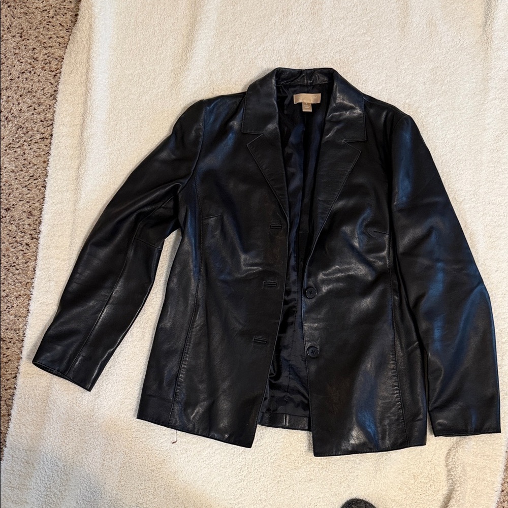 Nordstrom Black Leather Jacket